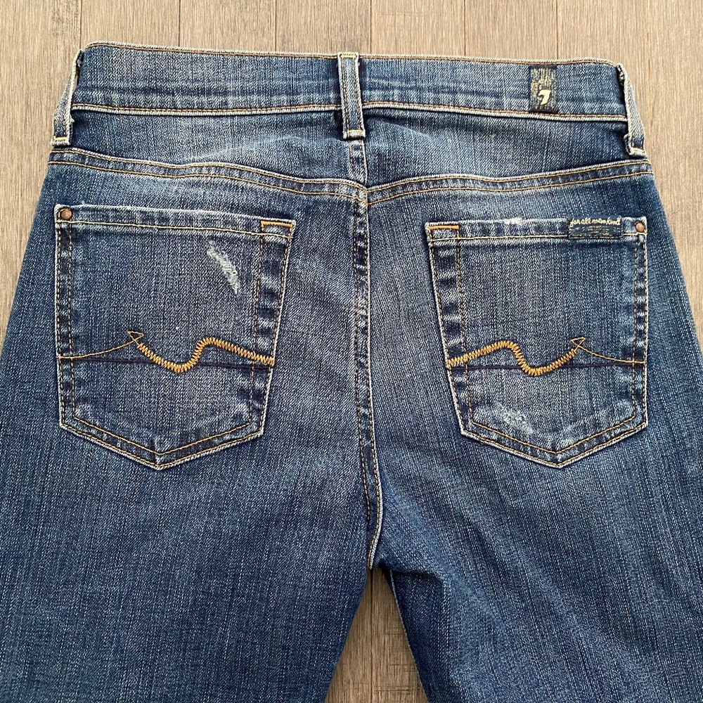 7 For All Mankind Gwenevere High Rise Skinny Jeans - Picture 4 of 9